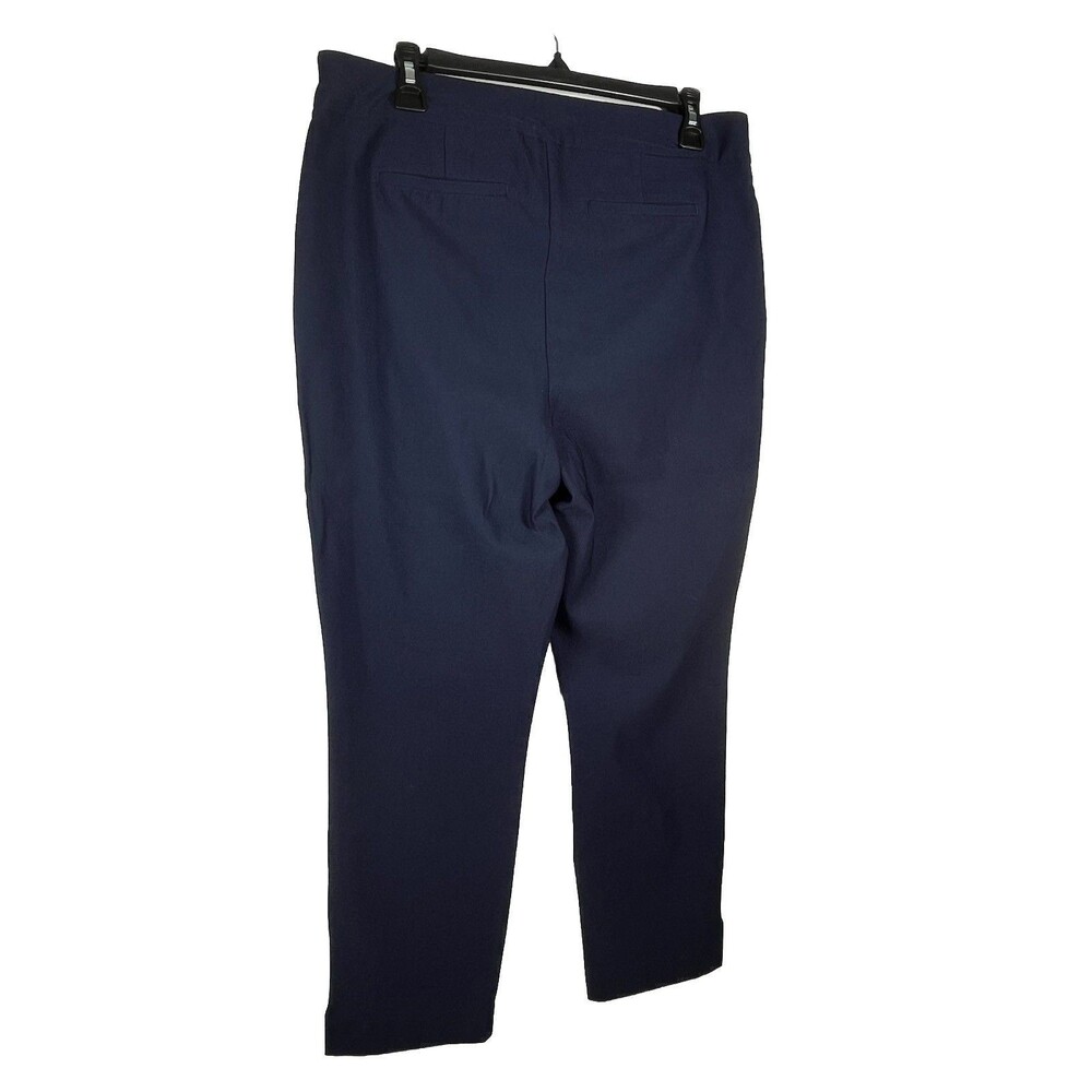 Chicos Women’s Large 2 Navy Blue Crop Pants